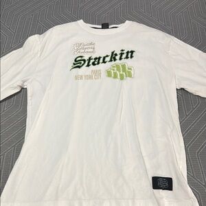 Marithe Francois Girbaud White Graphic Shirt